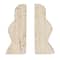Hello Honey® 6" Natural Travertine Wave Bookends Set